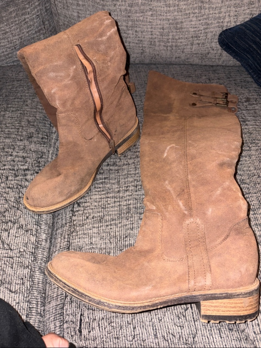 Women's Brown Suede Over-the-Knee Boots